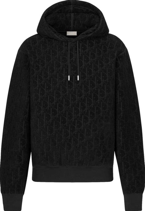 black dior oblique hoodie